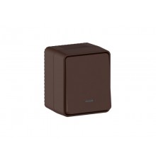 AtlasDesign Profi54 Коричневый О/У Выключатель 1-клавишный с подсветкой 10 АХ  ATN546013  SE