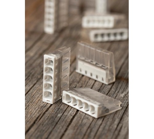 Строительно-монтажная клемма СМК 2273-245 (с пастой) 5 отверстий 0,5-2.5мм2 (100шт.) EKF PROxima  plc-smk-2273-245  EKF