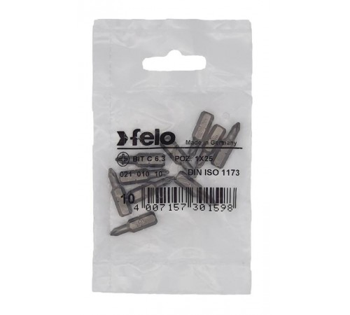 Бита крестовая серия Industrial PZ 1X25, 10 шт  02101010  Felo