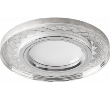 Светильник точечный встраиваемый под лампу, с LED подсветкой CD959 15LED*2835 SMD 4000K, MR16 50W G5.3, прозрачный  32649  FERON