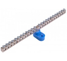 Шина _N_ 63.24 Шина "N" на 24 присоединения 63А на 1 изоляторе стойка  Шина _N_ 63.24  HEGEL