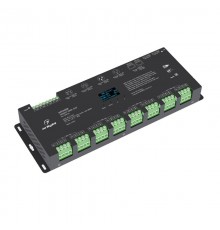 Декодер SMART-DMX-SUF (12-24V, 24x5A, XLR3, RJ45) (arlight, IP20 Металл, 5 лет)  033769  Arlight
