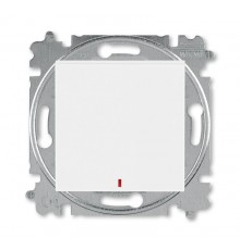 ABB Levit Белый / белый Переключатель 1-кл. с подсветкой контрольная  3559H-A25445 03W  2CHH592545A6003  ABB