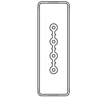 Секция прямая 1+0 точек отвода L=3000мм, Cu, 4P, 25A  LTC25DSP42AA000  DKC