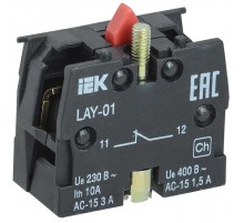 Контактный блок 1р для серии LAY5   BDK11  IEK
