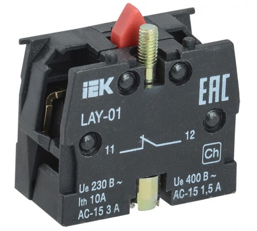 Контактный блок 1р для серии LAY5   BDK11  IEK