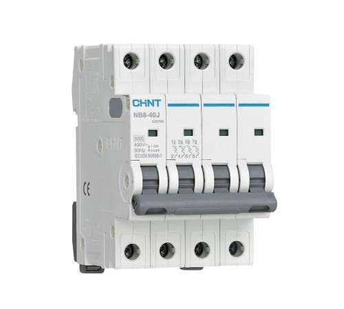 Выключатель автоматический  NB8-40J 4P 2А 6кА х-ка B (R)  320739  CHINT