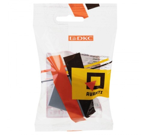 Переключатель одноклавишный модульный, "Avanti", "Закаленная сталь", 2модуля  4404112  DKC