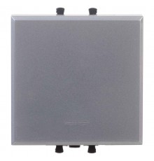 Переключатель одноклавишный модульный, "Avanti", "Закаленная сталь", 2модуля  4404112  DKC