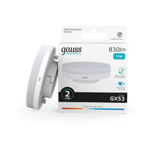 Лампа светодиодная LED Elementary GX53 11W 830lm 4100K  83821  Gauss