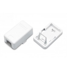 SBB3-1-WH Корпус настенной розетки для установки 1-ой вставки типа Keystone Jack, белый  441126  Hyperline