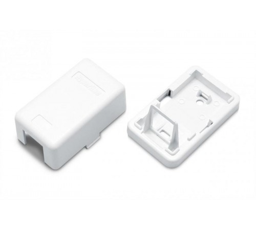 SBB3-1-WH Корпус настенной розетки для установки 1-ой вставки типа Keystone Jack, белый  441126  Hyperline
