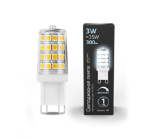 Лампа светодиодная LED 3Вт G9 AC185-265В 4100К диммируемая  107309203  Gauss