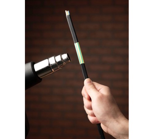 Термоусаживаемая трубка ТУТ нг 12/6 жел-зел EKF PROxima  tut-12-yg  EKF