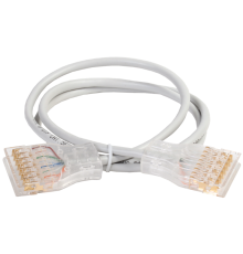 Патч-корд 110-110 4 пары, кат.5Е, 3м, серый  PC01-110-4P3M  ITK
