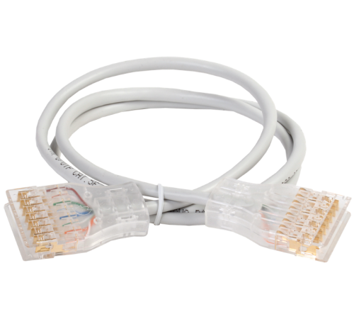 Патч-корд 110-110 4 пары, кат.5Е, 3м, серый  PC01-110-4P3M  ITK