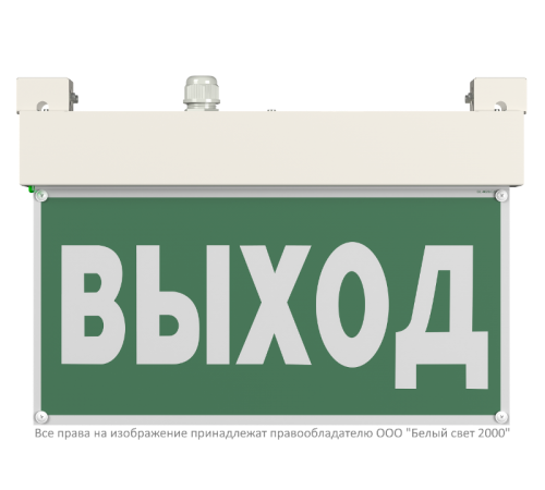 Световой указатель аварийного освещения BS-VIALANT-10-S1-24  a15630  Белый свет