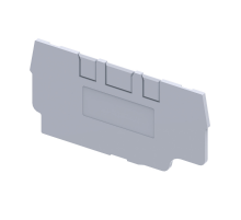 Крышка концевая для клеммы проходной OptiClip EPCX2,5/3-TRIPLET-серый  289751  КЭАЗ