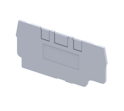 Крышка концевая для клеммы проходной OptiClip EPCX2,5/3-TRIPLET-серый  289751  КЭАЗ