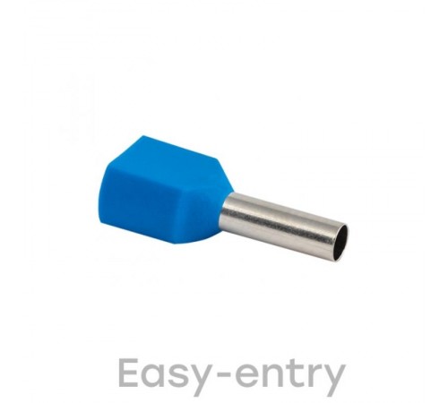 Наконечник штыревой втулочный изолированный НШвИ(2) 2,5-10 (50шт.) EKF PROxima  nhvi2-2.5-10  EKF