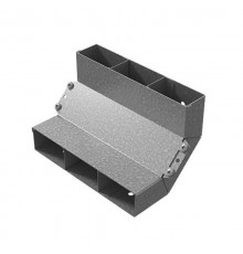 Угол вертикальный внутренний трехканальный 250х48  УВВНТ-250х48  Ostec