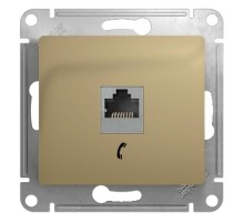 Glossa Титан Розетка телефонная RJ11  GSL000481T  SE