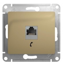 Glossa Титан Розетка телефонная RJ11  GSL000481T  SE