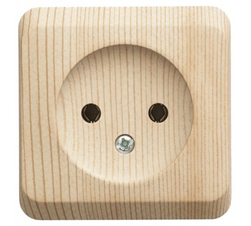 Этюд Сосна О/У Розетка без заземления без шторок  PA16-001D  SE
