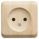 Этюд Сосна О/У Розетка без заземления без шторок  PA16-001D  SE