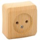 Этюд Сосна О/У Розетка без заземления без шторок  PA16-001D  SE