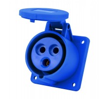 Розетка для скрытой проводки 2Р+РЕ 32А 220В IP44 РЩ-103  26261DEK  DEKraft