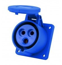 Розетка для скрытой проводки 2Р+РЕ 16А 220В IP44 РЩ-103  26260DEK  DEKraft