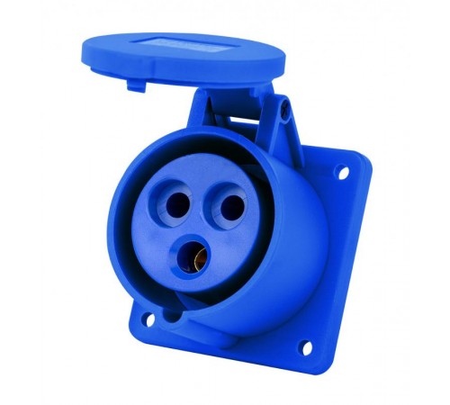 Розетка для скрытой проводки 2Р+РЕ 32А 220В IP44 РЩ-103  26261DEK  DEKraft