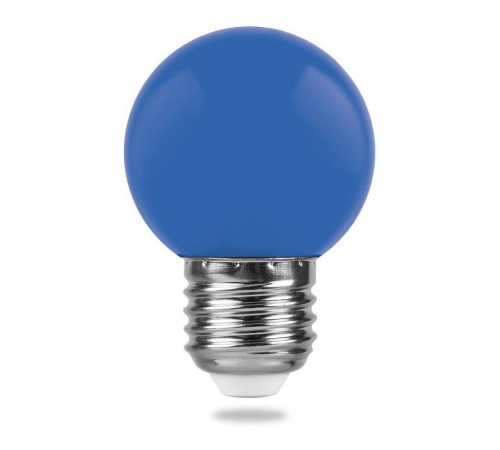 Лампа светодиодная для белт лайта LB-37 (1W) 230V E27 синий G45  25118  FERON