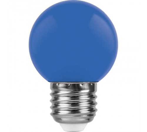 Лампа светодиодная для белт лайта LB-37 (1W) 230V E27 синий G45  25118  FERON