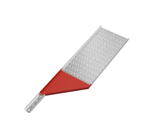 Переходник правый 50х100-600 мм "ПЛЮС" HD  PDplus50-100-600-R HD   КМ-профиль