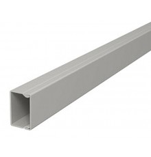 Мини-канал WDK с крышкой 40x40x2000 мм (высота борта 40 мм, крышка 40 мм) ПВХ серый RAL 7030  6025447  OBO Bettermann