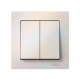 AtlasDesign Жемчуг Выключатель 2-клавишный сх.5, 10АХ, (в сборе с рамкой)  ATN000452  SE