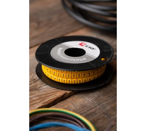 Маркер-кабельный 6,0кв.мм "7" (500шт.) (ЕС-3) EKF PROxima  plc-KM-6-7  EKF