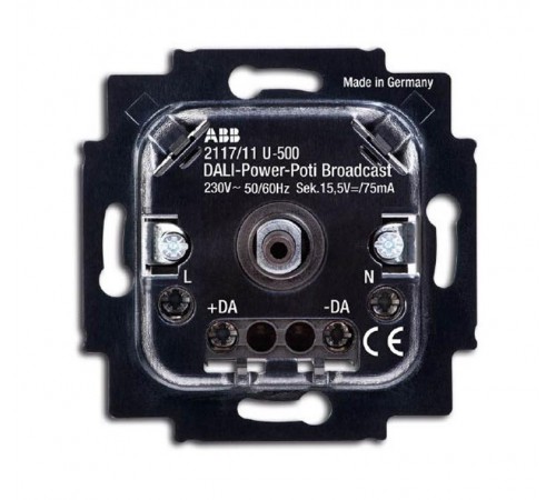 Механизм светорегулятора DALI, поворотный, со встроенным сетевым блоком питания, 75 мА  6599-0-2988   2CKA006599A2988  ABB