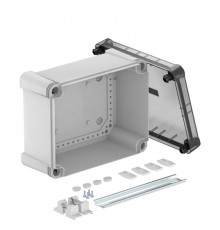 Распределительная коробка X16C, IP 67, 241x191x126 мм,сплошная стенка, прозрачная крышка, DIN-рейка  2005568  OBO Bettermann
