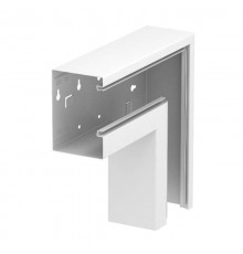 Плоский угол кабельного канала Rapid 80 90x130 мм (сталь,белый) (GS-AFF90130RW)  6277530  OBO Bettermann