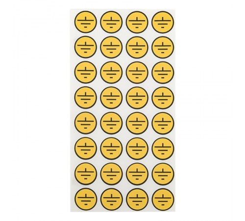 Наклейка "Земля" (d30мм.) EKF PROxima  an-1-06  EKF