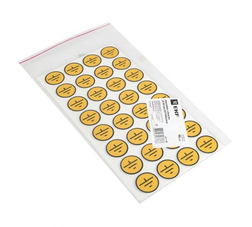 Наклейка "Земля" (d30мм.) EKF PROxima  an-1-06  EKF