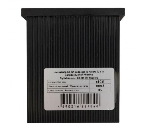 Амперметр AM-D721 цифровой на панель 72х72 однофазный EKF PROxima  ad-721  EKF