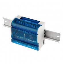 Шина на DIN-рейку в корпусе (кросс-модуль) 4х11  11-2304-11  REXANT