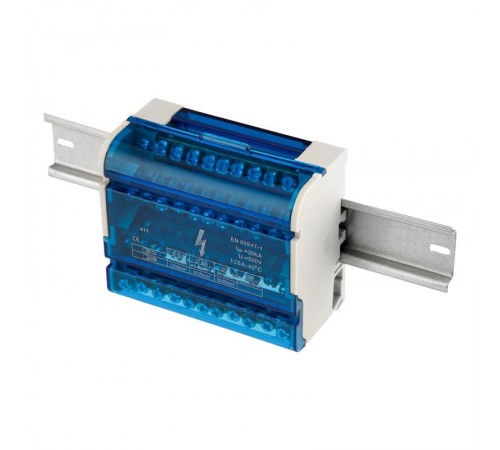 Шина на DIN-рейку в корпусе (кросс-модуль) 4х11  11-2304-11  REXANT