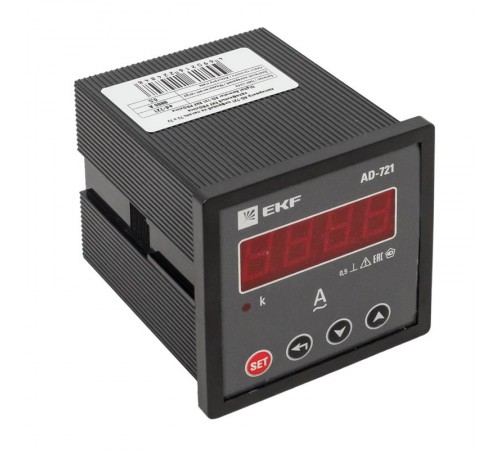 Амперметр AM-D721 цифровой на панель 72х72 однофазный EKF PROxima  ad-721  EKF