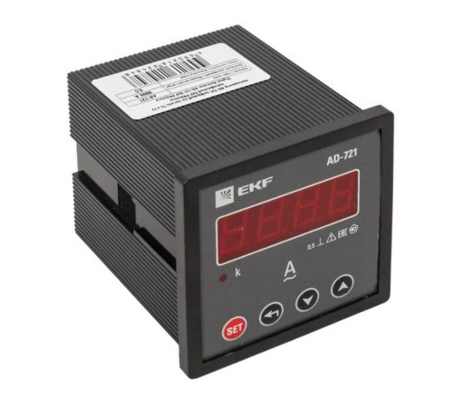 Амперметр AM-D721 цифровой на панель 72х72 однофазный EKF PROxima  ad-721  EKF