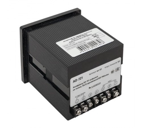 Амперметр AM-D721 цифровой на панель 72х72 однофазный EKF PROxima  ad-721  EKF